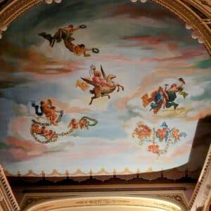 Plafond van het theater in Atri